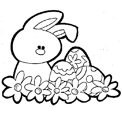 Easter Bunny coloring page - Coloringcrew.com