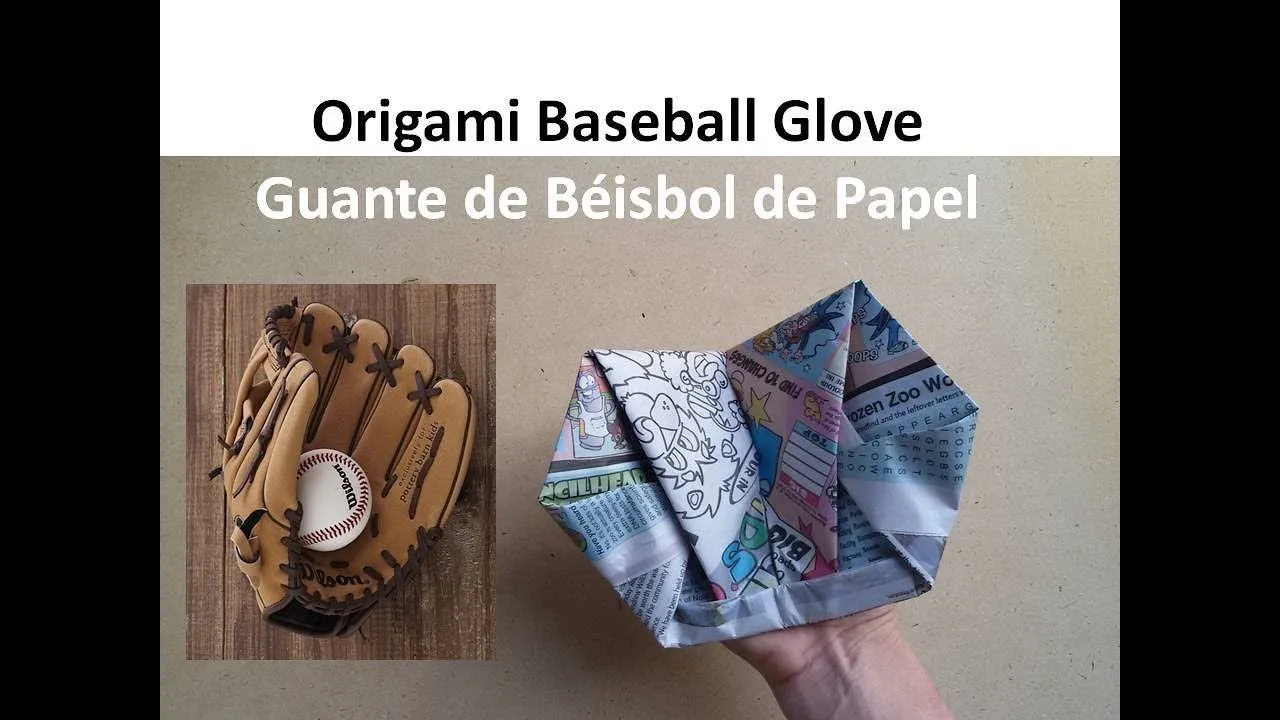 Easy Origami Baseball Glove HD DIY Paper Crafts - Guante de Béisbol de  Papel, Manualidades deporte - YouTube