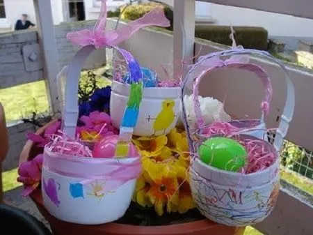 EcoNotas.com: Canastas Recicladas para Pascua