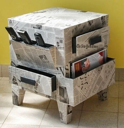 EcoNotas.com: Renueva tus Muebles con Papel de Diario Reciclado