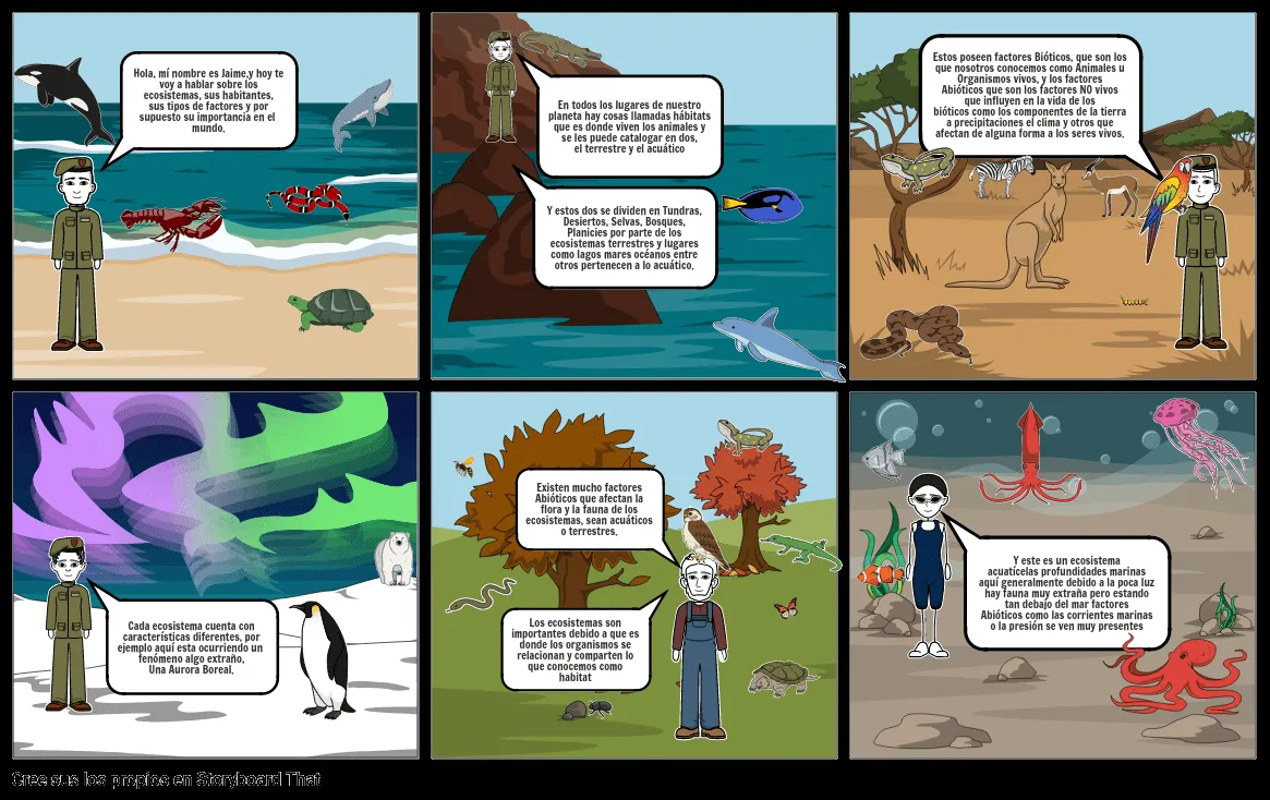 Los Ecosistemas Storyboard por vfctucfghl