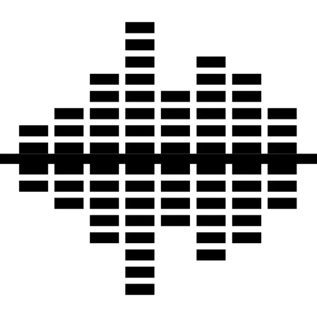 Ecualizador convergentes barras de sonido | Descargar Iconos gratis