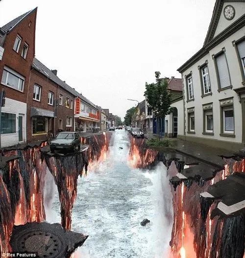 Edgar Müller, arte callejero en 3D. – Misterios