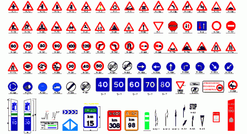 Dibujos de todas las señales de reglamentacion - Imagui