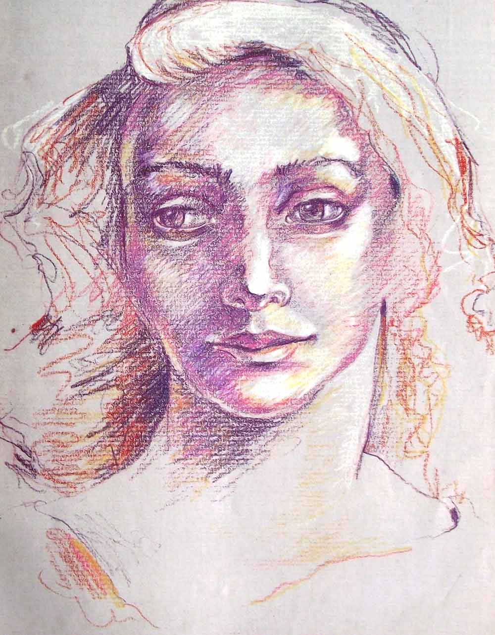 Ejercicio de dibujo paso a paso con lápices de colores sobre papel de ... Ejercicio de dibujo paso a paso con lápices de colores sobre papel de ...