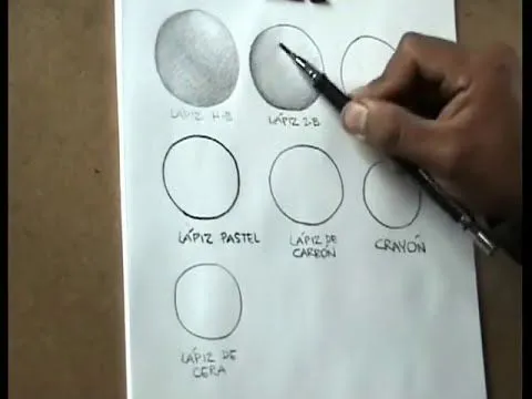 EJERCICIOS DE DIBUJO PROFESIONAL- Varios tipos de lápices - YouTube