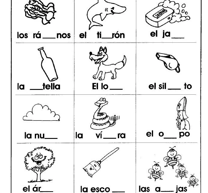 Actividades de español para primer grado - Imagui