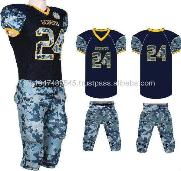 Ejército Camo del fútbol americano uniformes-Vestuario para Futbol ...