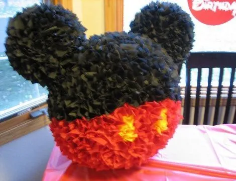 Piñata de Mickey Mouse como hacerla - Imagui