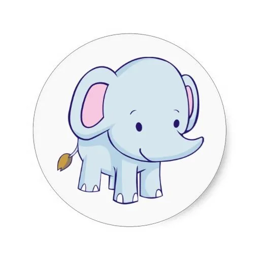 Dibujo de un bebé elefante - Imagui