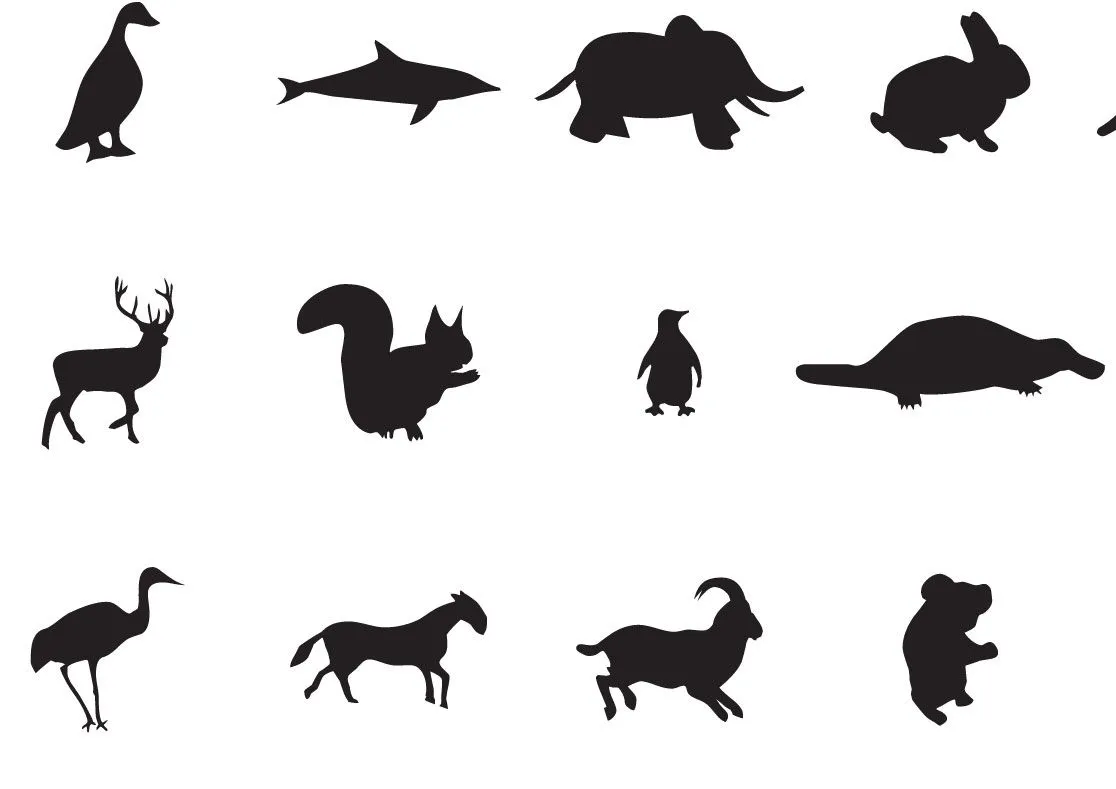  de siluetas de animales - Imagenes y dibujos para imprimir-Todo en ...