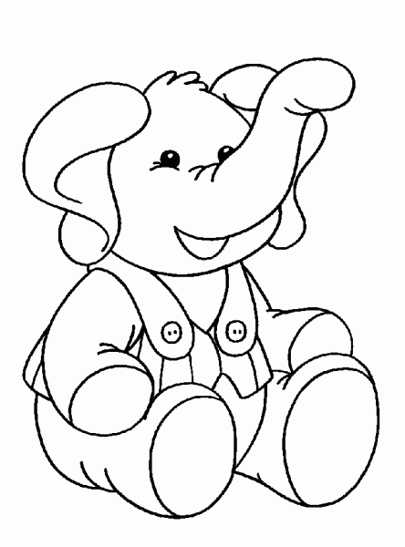 Elefantes bebés para pintar - Imagui