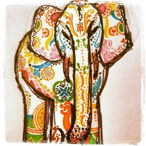 Elefantes on Pinterest | Elephants, Elephant Art and India