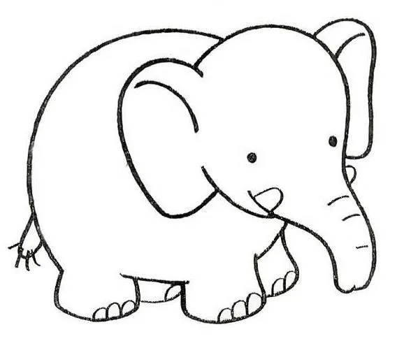 Elefante tierno animado - Imagui