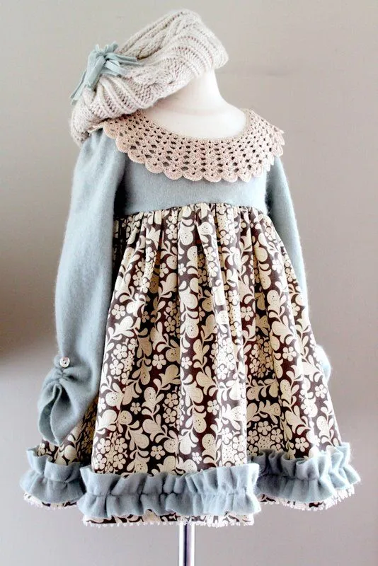 Tutorial: vestido de invierno para niña - yo elijo Coser