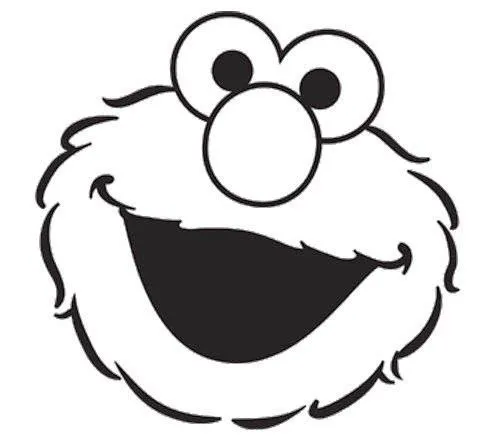 Elmo Face Coloring Page | For baby | Pinterest | Coloring Pages ...