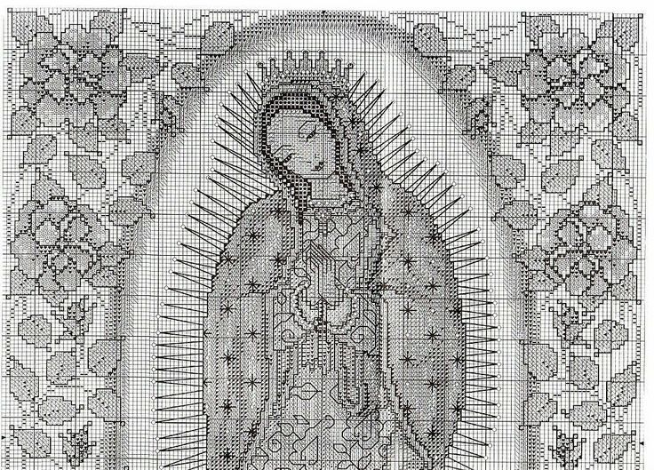 A través de els bindels Virgen de Guadalupe | Bordados religiosos ...