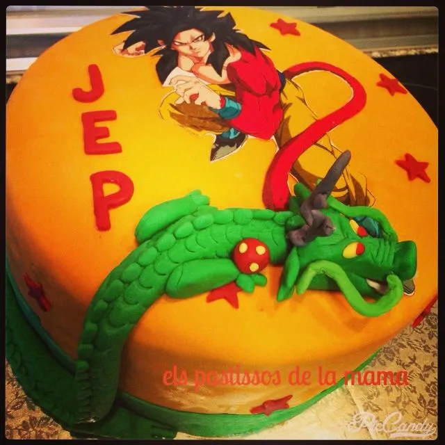 Tarta de cumpleaños de Dragon Ball. | els pastissos de la mama