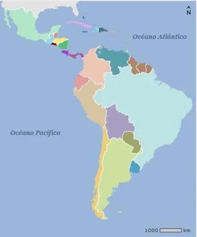 Division politica de america latina - Imagui