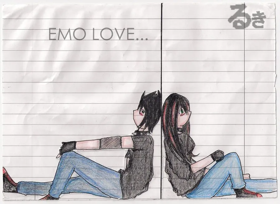 Emo Love by ~anime-freaks on deviantART