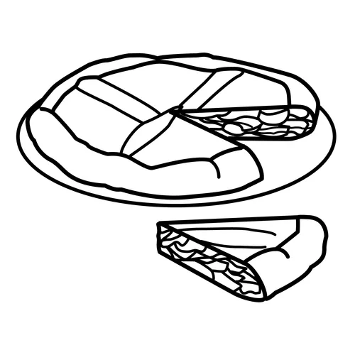 Dibujo de una empanada para colorear - Imagui