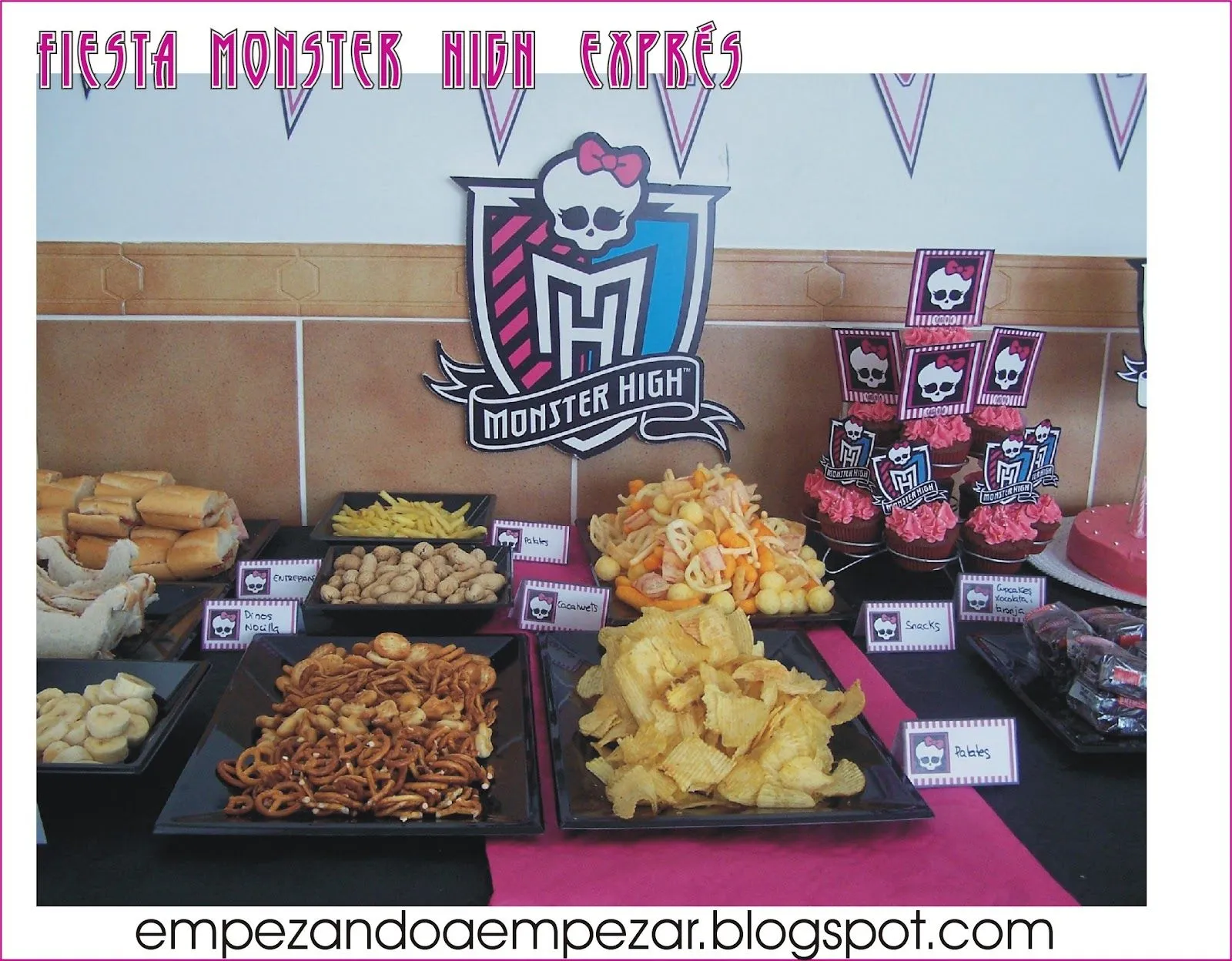 EMPEZANDO A EMPEZAR: Fiesta Cumpleaños Monster High y fiesta pijama