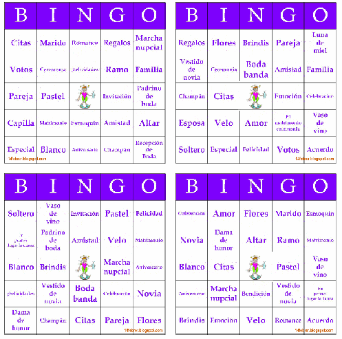 Descargar gratis bingo despedida de soltera frases amor | imagenes ...