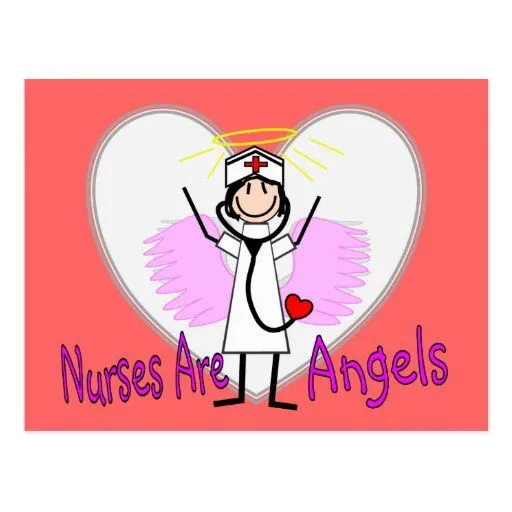 Tarjetas y estampillas ángel De La Enfermera | Zazzle.com