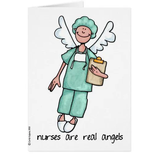 las enfermeras son ángeles reales tarjeta de felicitación | Zazzle