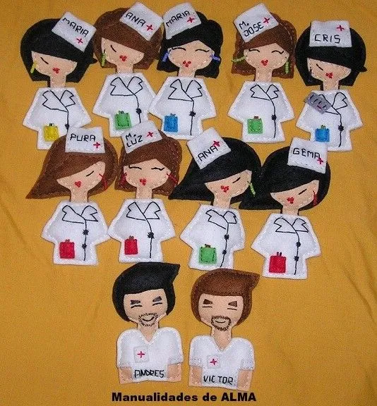 Enfermeras de foami - Imagui