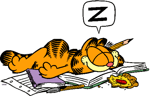 English Exercises: Verb Passage: Simple Past - Garfield