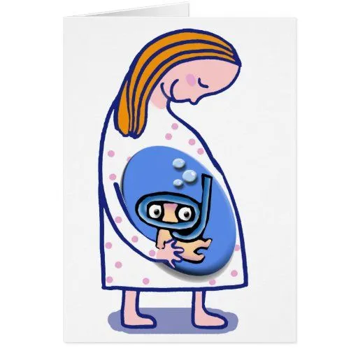 enhorabuena - diseño del dibujo animado del embara tarjetón de Zazzle.