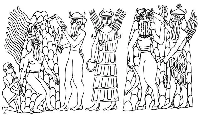Dibujo de dioses de mesopotamia - Imagui