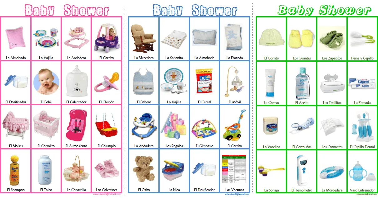 Etiquetas: Baby Shower , Loteria