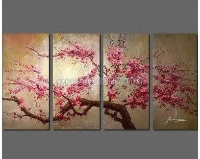 Enorme abstracta moderna del arte de la pared de flor de cerezo ...