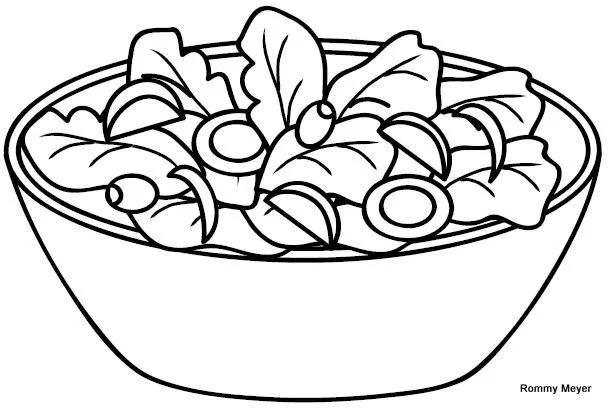 Dibujo de una ensalada de frutas - Imagui