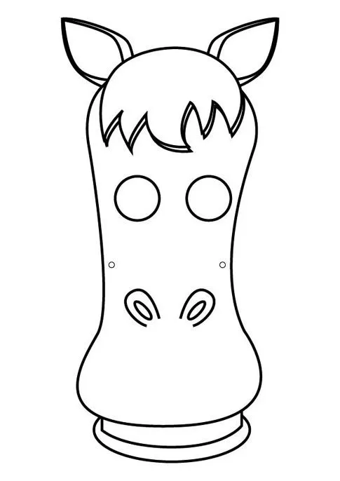 Mascara de caballo en foami - Imagui