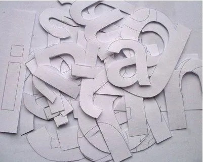 Usando estos moldes de letras , recordar en los papeles de colores e ...