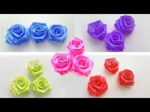 Episodio 639 - Cómo hacer rosas pequeñas con tiras de papel - YouTube