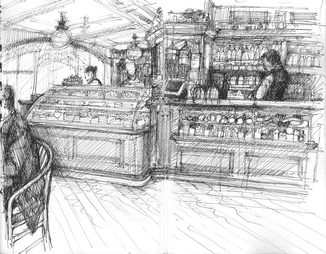Erika Brandner Sketchbook: Café, pastel y dibujo, combinación perfecta Erika Brandner Sketchbook: Café, pastel y dibujo, combinación perfecta