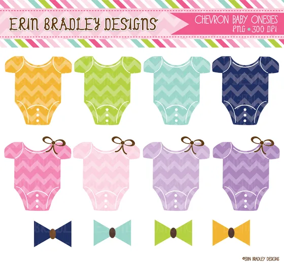 Erin Bradley Designs: New! Chevron Baby Onesies, Kraft Colored ... Erin Bradley Designs: New! Chevron Baby Onesies, Kraft Colored ...