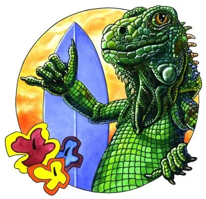 Iguanas caricaturas - Imagui