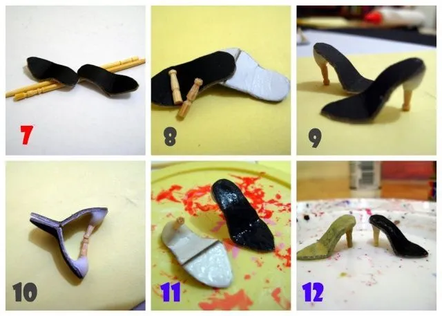 Tutorial: Como hacer zapatos para muñecas escala 1/6 | Barbies ...