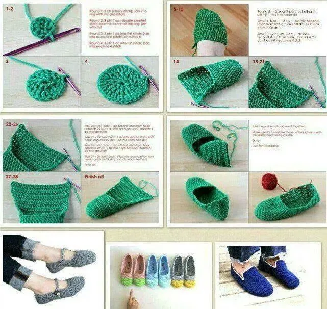 croche on Pinterest | Crochet Shoes, Manualidades and Crochet