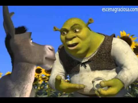 Escena Graciosa de ''Shrek 1''-Los ogros somos como las cebollas ...