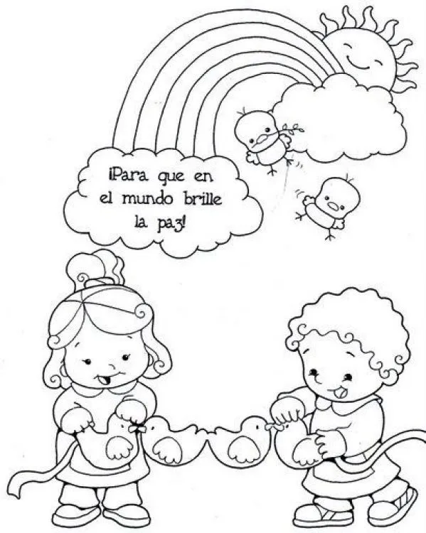Día Escolar de la Paz y la No Violencia – Dibujos para pintar ... Día Escolar de la Paz y la No Violencia – Dibujos para pintar ...