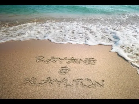 Como escrever nome na areia da praia online - Montagem com Fotos