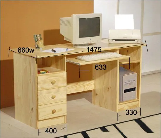Muebles para computadora de madera - Imagui