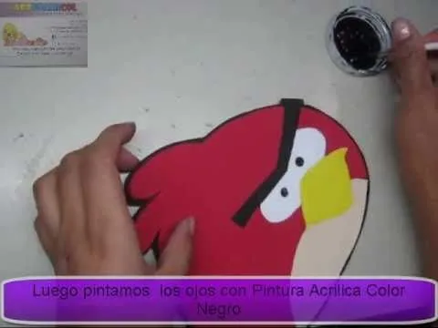 Visera de Angry Birds con goma eva - Imagui