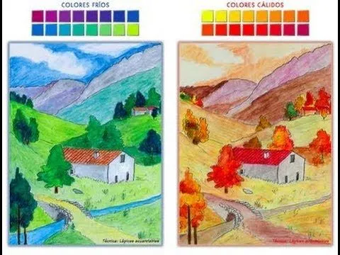 Como pintar paisajes con temperas - Imagui